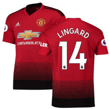 Load image into Gallery viewer, 14-Jesse Lingard Manchester United 2018-19 Home Player Jersey – Red