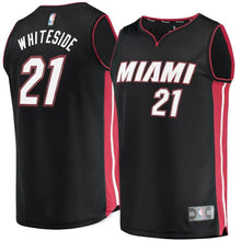 Load image into Gallery viewer, 21-Hassan Whiteside Miami Heat Jersey Black - Icon Edition
