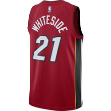 Load image into Gallery viewer, 21-Hassan Whiteside Miami Heat  Swingman Jersey - Statement Edition – Red