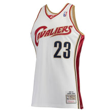 Load image into Gallery viewer, 23-LeBron James Cleveland Cavaliers Hardwood Classics Rookie Authentic Jersey - White