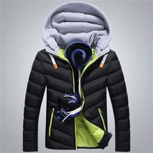 Load image into Gallery viewer, Winter Jacket Men Hat Detachable Warm Coat