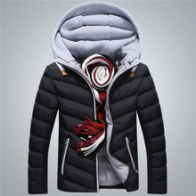 Load image into Gallery viewer, Winter Jacket Men Hat Detachable Warm Coat