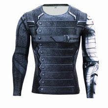 Load image into Gallery viewer, Long Sleeve Crossfit 3D Superman Punisher T Shirt