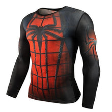 Load image into Gallery viewer, Long Sleeve Crossfit 3D Superman Punisher T Shirt
