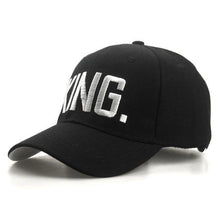 Load image into Gallery viewer, KING QUEEN Baseball Cap Snapback Black Couple Lover