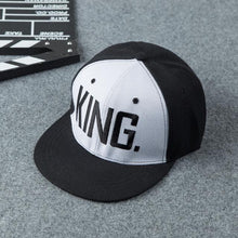 Load image into Gallery viewer, KING QUEEN Baseball Cap Snapback Black Couple Lover