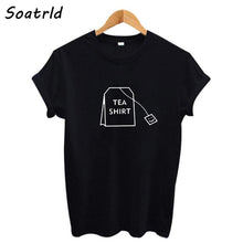 Load image into Gallery viewer, Soatrld Humor Tea Print T Shirt For Women