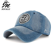 Load image into Gallery viewer, Snapback cap demin baseball cap 5 color Jean badge embroidery hat