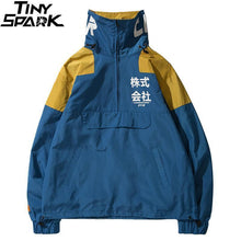 Load image into Gallery viewer, Hip Hop Jacket Windbreaker Men Japan Harajuku