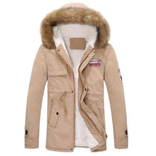 Load image into Gallery viewer, Parka Men Coats 2019 Winter Jacket Men Slim Thicken Fur Hooded