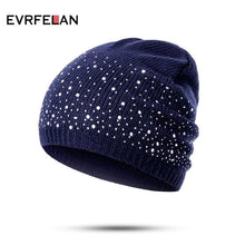 Load image into Gallery viewer, Evrfelan winter autumn beanie hats women soft knitting skullies beanies hat