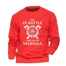 Load image into Gallery viewer, Odin Vikings Sweatshirt Men Die In Battle And Go To Valhalla Hoodie