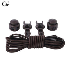 Load image into Gallery viewer, Pair No Tie Shoe Laces Elastic Lock Lace System