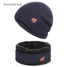 Load image into Gallery viewer, Winter Hat knitted wool beanies men Hip-Hop capTurban Caps