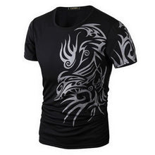 Load image into Gallery viewer, Classical Fast Dry Leisure Print T Shirts Men's Novelty Dragon Print Tatoo
