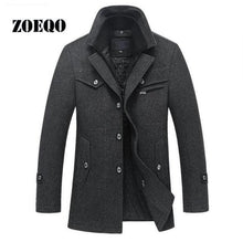 Load image into Gallery viewer, New Winter Wool Coat Slim Fit Jackets