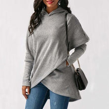 Load image into Gallery viewer, Women Letter Embroidered Pocket Hoodie