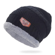 Load image into Gallery viewer, Gray Double-Layer Acrylic Velvet Beanie Hat Winter Warm