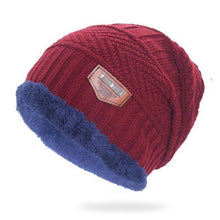 Load image into Gallery viewer, Gray Double-Layer Acrylic Velvet Beanie Hat Winter Warm