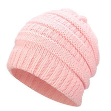 Load image into Gallery viewer, Ponytail Beanie Hat Women Winter Cap Soft Knit Crochet Hats