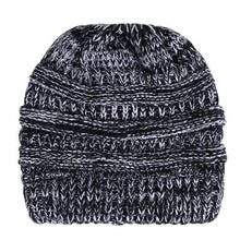 Load image into Gallery viewer, Ponytail Beanie Hat Women Winter Cap Soft Knit Crochet Hats