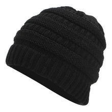 Load image into Gallery viewer, Ponytail Beanie Hat Women Winter Cap Soft Knit Crochet Hats