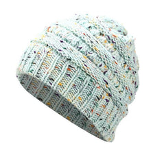 Load image into Gallery viewer, Ponytail Beanie Hat Women Winter Cap Soft Knit Crochet Hats
