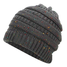 Load image into Gallery viewer, Ponytail Beanie Hat Women Winter Cap Soft Knit Crochet Hats