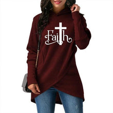 Load image into Gallery viewer, Faith Print Sweatshirt Femmes Sweatshirts