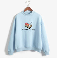 Load image into Gallery viewer, Women Hoodies 2019 Autumn Winter Sweatshirts Cartoon Kawaii Sushi Japanese