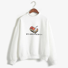 Load image into Gallery viewer, Women Hoodies 2019 Autumn Winter Sweatshirts Cartoon Kawaii Sushi Japanese