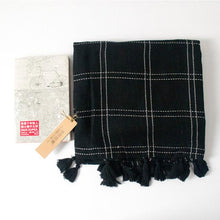Load image into Gallery viewer, New 2019 Women Winter Scarf Cotton Linen Plaid Scarf And Shawl Warm Female Check Tassel Scarves Women Shawl Long Wraps Blanket