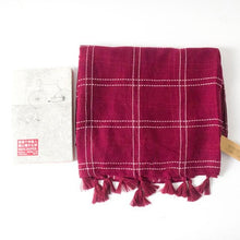 Load image into Gallery viewer, New 2019 Women Winter Scarf Cotton Linen Plaid Scarf And Shawl Warm Female Check Tassel Scarves Women Shawl Long Wraps Blanket