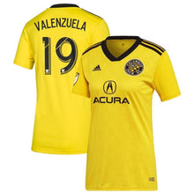 Load image into Gallery viewer, Milton Valenzela Columbus Crew SC Women's 2019 Primary Player Jersey - Yellow