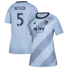 Load image into Gallery viewer, Matt Besler Sporting Kansas City Women's 2019 Primary Player Jersey – Blue