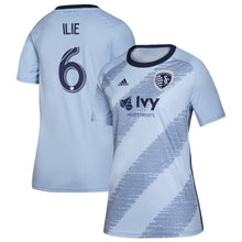 Load image into Gallery viewer, Ilie Sanchez Sporting Kansas City Women's 2019 Primary Player Jersey – Blue