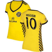 Load image into Gallery viewer, Federico Higuain Columbus Crew SC Women's 2017/18 Primary Jersey - Yellow