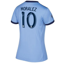 Load image into Gallery viewer, Maximiliano Moralez New York City FC Women's 2017/18 Primary Jersey - Light Blue