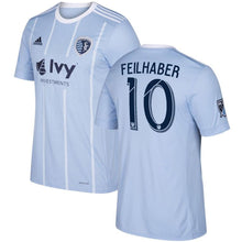 Load image into Gallery viewer, Benny Feilhaber Sporting Kansas City 2017 Primary Jersey - Light Blue