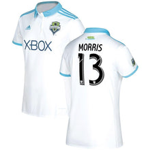 Load image into Gallery viewer, Jordan Morris Seattle Sounders FC Women's 2017/18 Secondary Jersey - White