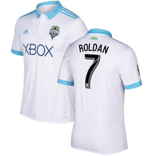 Load image into Gallery viewer, Cristian Roldan Seattle Sounders FC 2017/18 Secondary Jersey - White