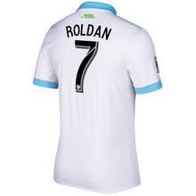 Load image into Gallery viewer, Cristian Roldan Seattle Sounders FC 2017/18 Secondary Jersey - White