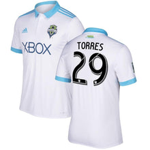 Load image into Gallery viewer, Roman Torres Seattle Sounders FC 2017/18 Secondary Jersey - White