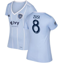 Load image into Gallery viewer, Graham Zusi Sporting Kansas City Women's 2017/18 Primary Jersey - Light Blue