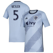 Load image into Gallery viewer, Matt Besler Sporting Kansas City 2019 Primary Player Jersey – Blue