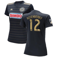 Load image into Gallery viewer, Keegan Rosenberry Philadelphia Union Women's 2018 Primary Player Jersey – Navy