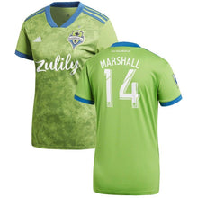 Load image into Gallery viewer, Chad Marshall Seattle Sounders FC Women's 2019 Primary Player Jersey – Green