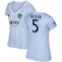 Load image into Gallery viewer, Matt Besler Sporting Kansas City Women's 2017/18 Primary Jersey - Light Blue