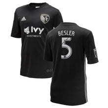 Load image into Gallery viewer, Matt Besler Sporting Kansas City 2018 Secondary Player Jersey – Black