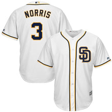 Load image into Gallery viewer, San Diego Padres Majestic Derek Norris Cool Base Jersey - White